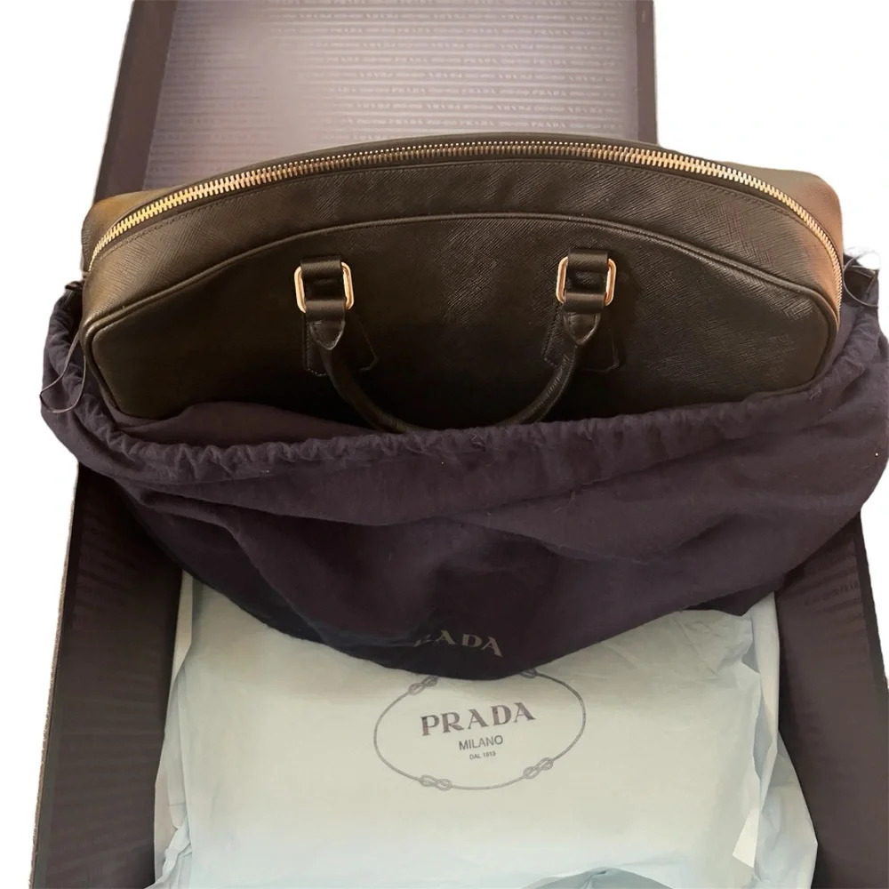 Prada Saffiano Leather Briefcase - Picture 8 of 16